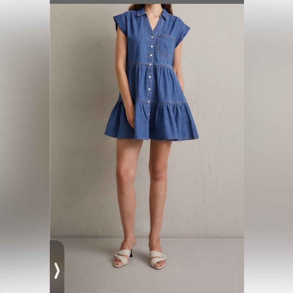 Veronica Beard Trisha Denim Mini Dress